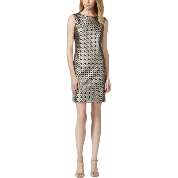 Tahari Dresses & Skirts - 4/$25 Tahari Sleeveless Bronze Cocktail Dress 8
